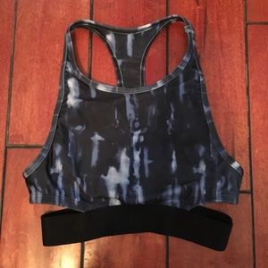 Watercolor Print Sports Bra